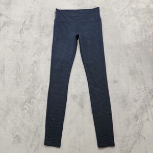 Athleta Leggings Womens ST TALL Blue High Rise Ripple Texture Chaturanga Tight